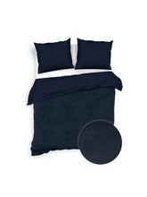 Dekbedovertrek Velluto Night Blue - 100% Katoen